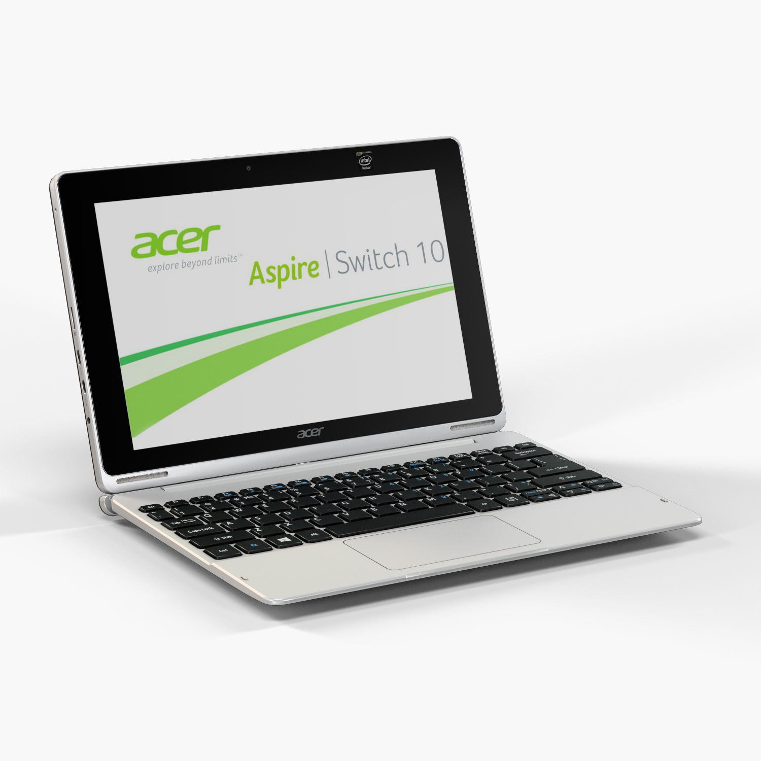 Acer Aspire Switch 10 convertible hybrid laptop Low-poly 3D model_18