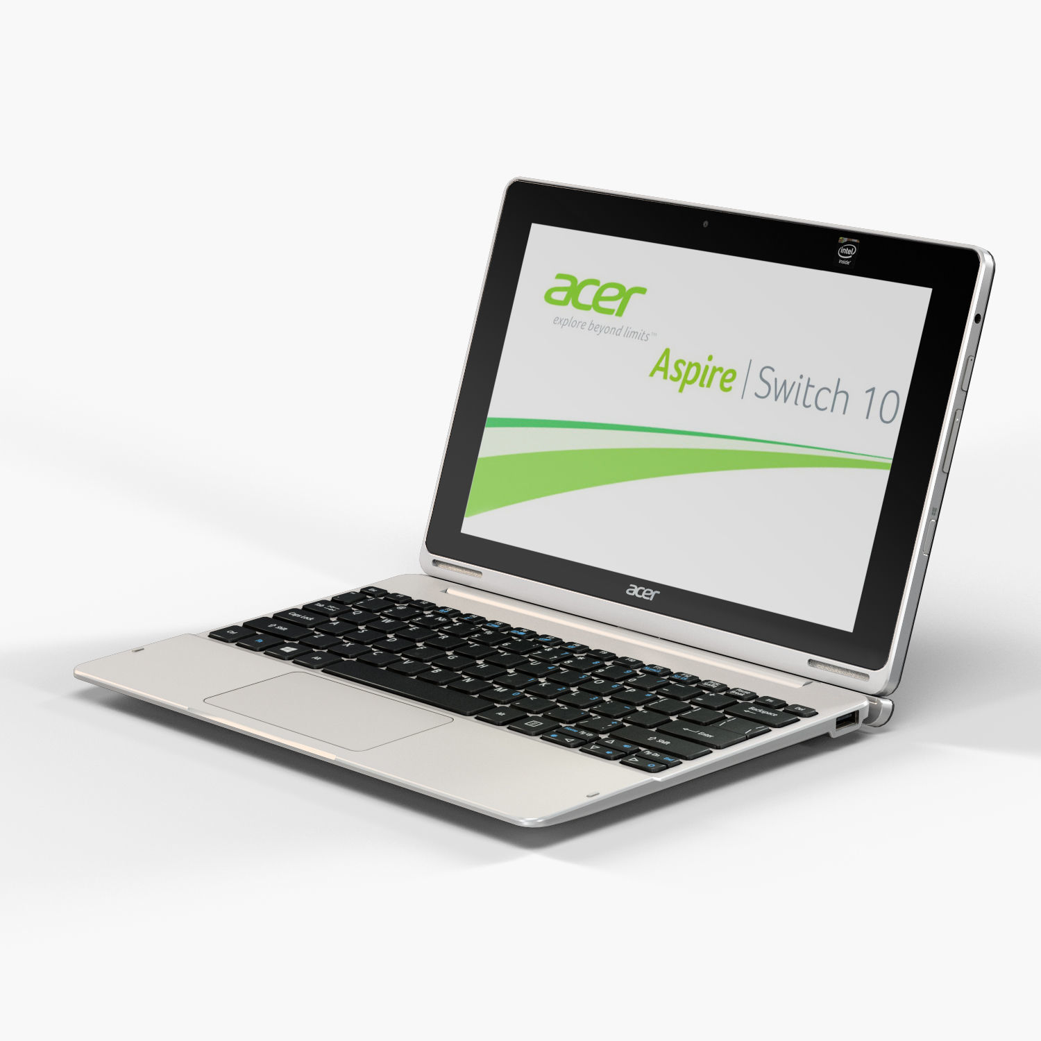 Acer Aspire Switch 10 convertible hybrid laptop Low-poly 3D model_19