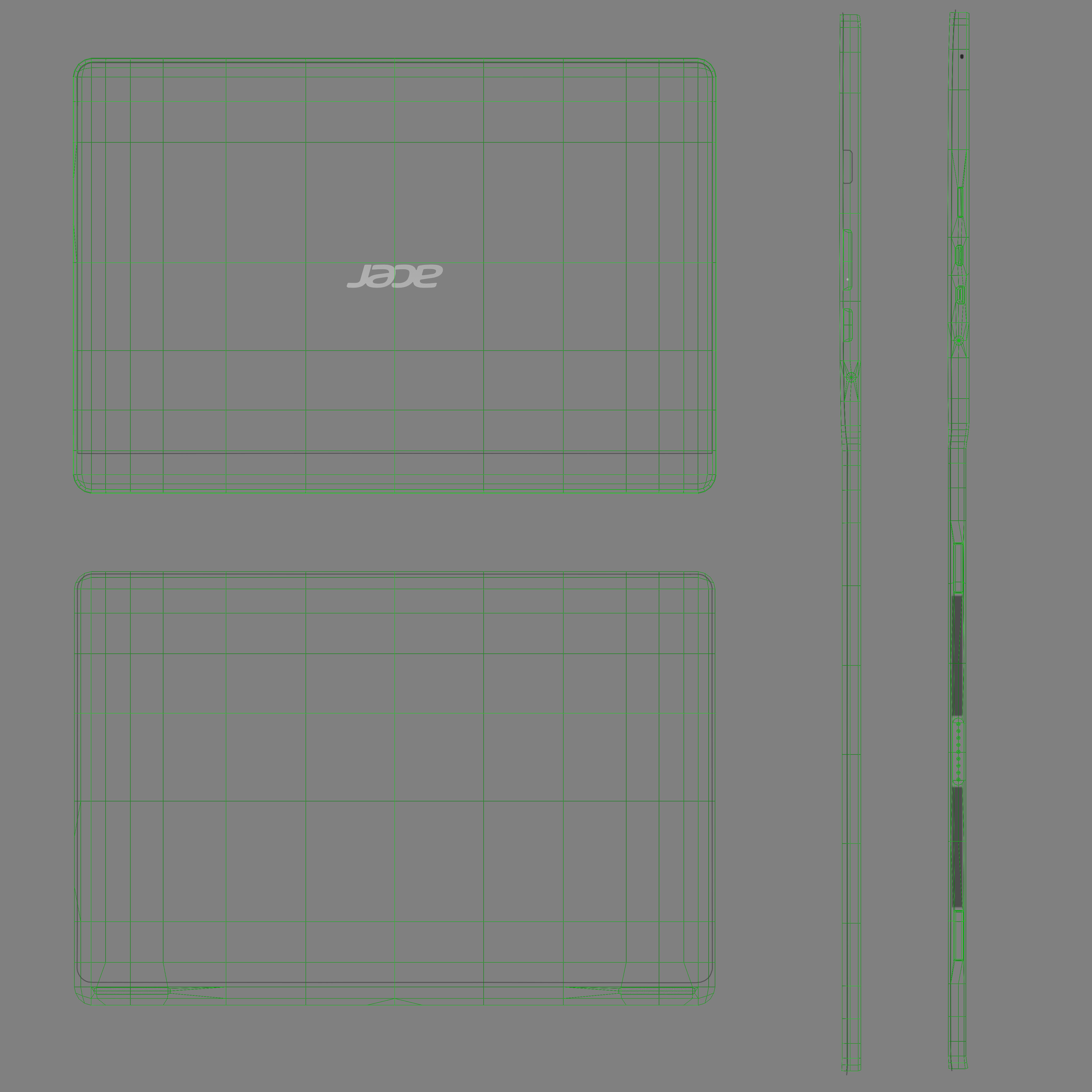 Acer Aspire Switch 10 convertible hybrid laptop Low-poly 3D model_39