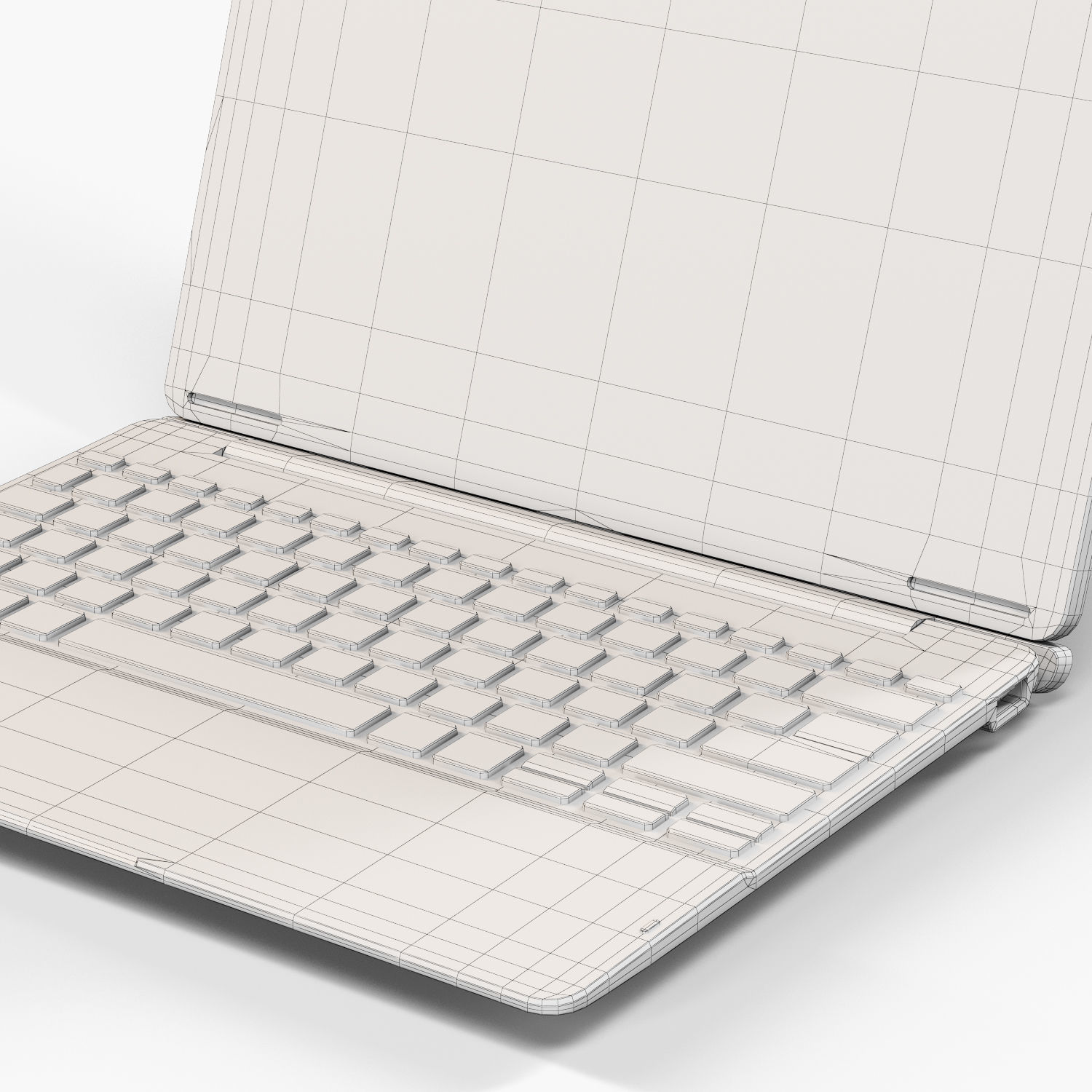 Acer Aspire Switch 10 convertible hybrid laptop Low-poly 3D model_27