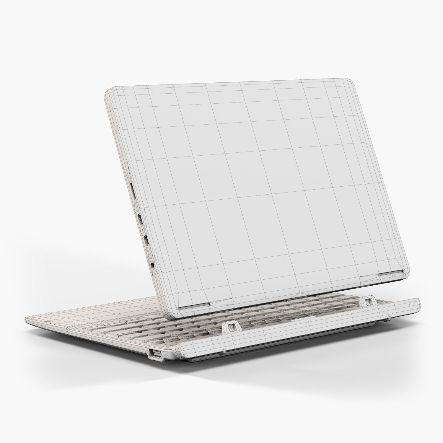Acer Aspire Switch 10 convertible hybrid laptop Low-poly 3D model_26