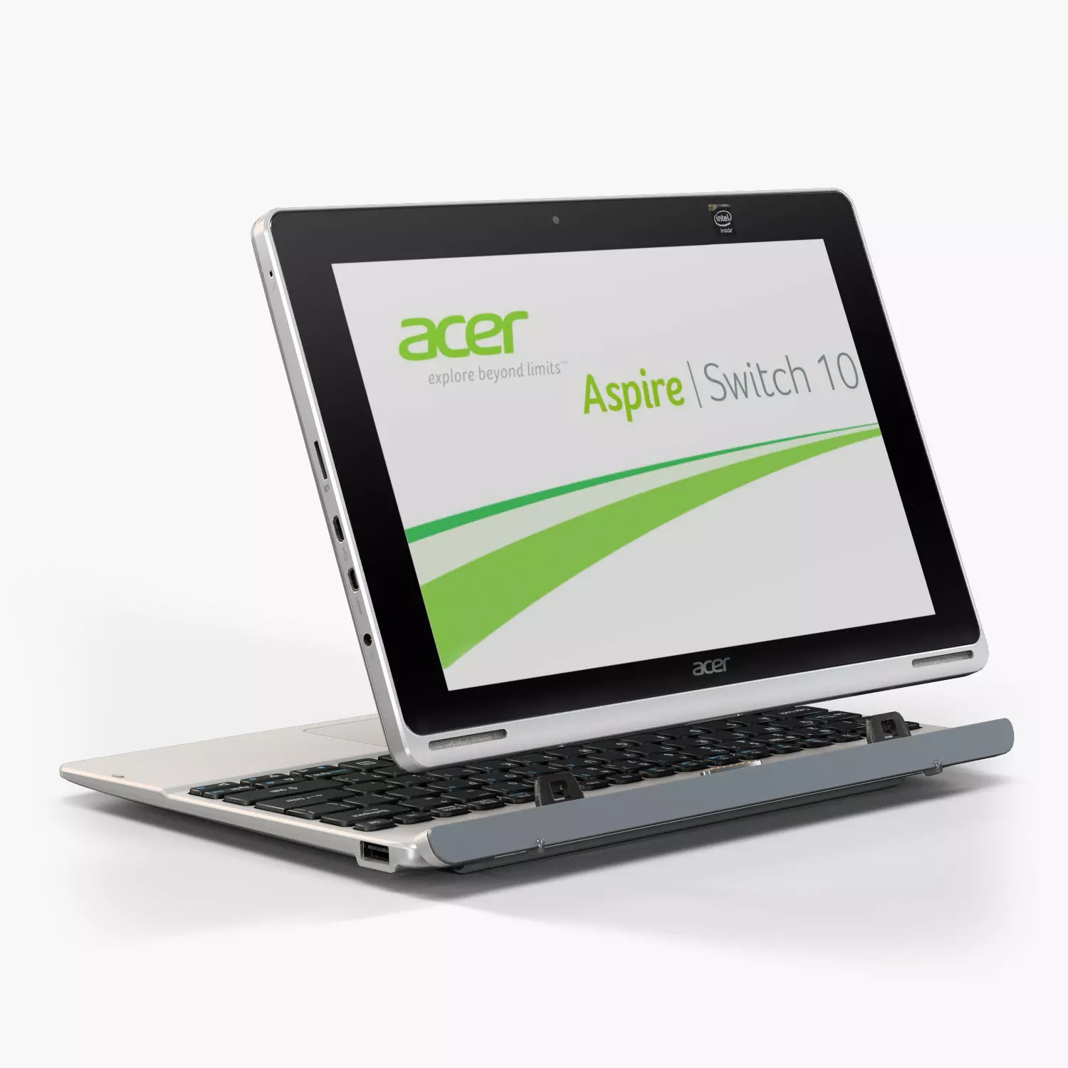 Acer Aspire Switch 10 convertible hybrid laptop Low-poly 3D model_0