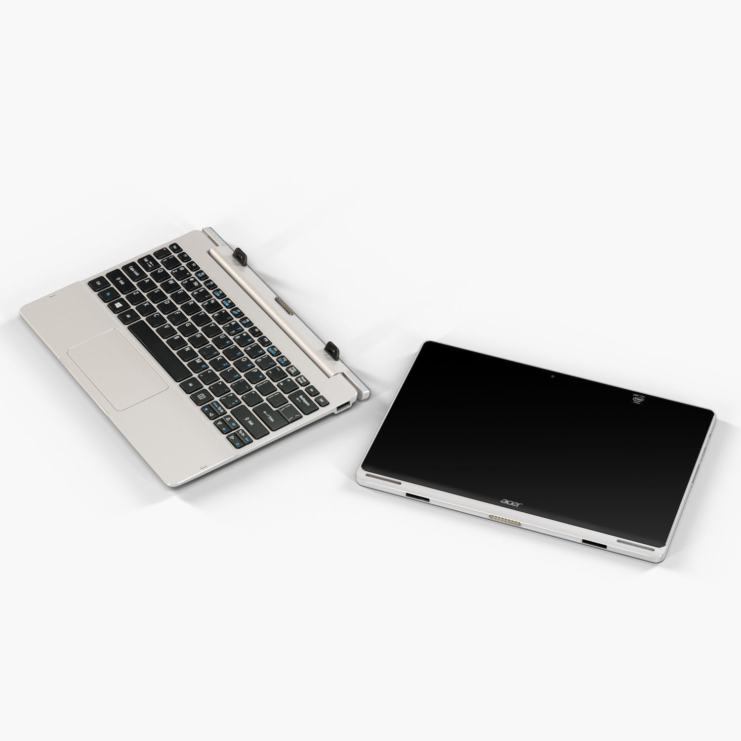 Acer Aspire Switch 10 convertible hybrid laptop Low-poly 3D model_13