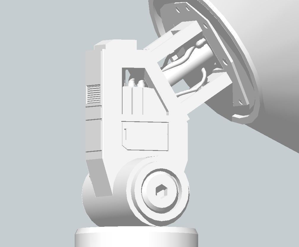 Sci-Fi Parabolic Antenna - High Detail Level 3D print model_12