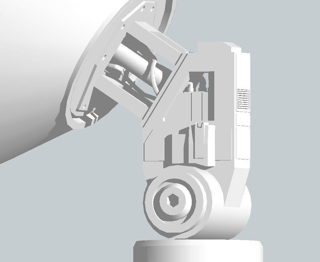 Sci-Fi Parabolic Antenna - High Detail Level 3D print model_14