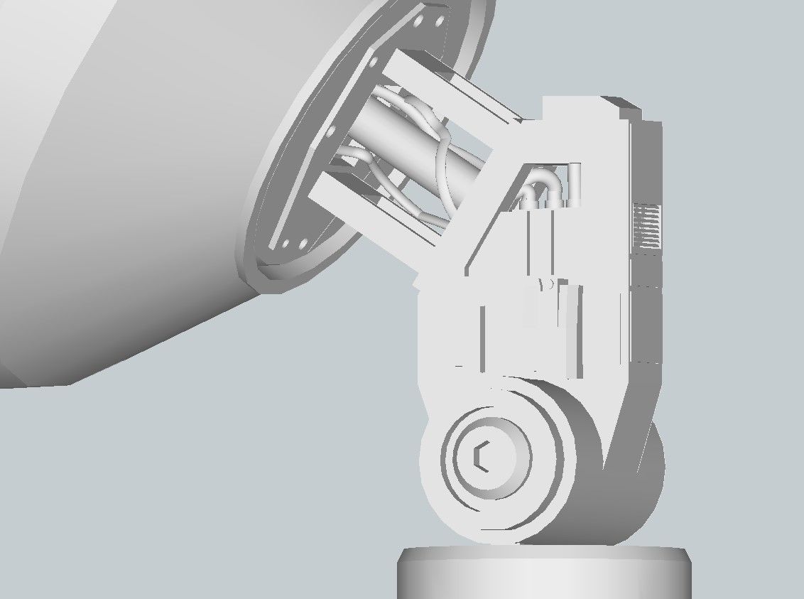 Sci-Fi Parabolic Antenna - High Detail Level 3D print model_8