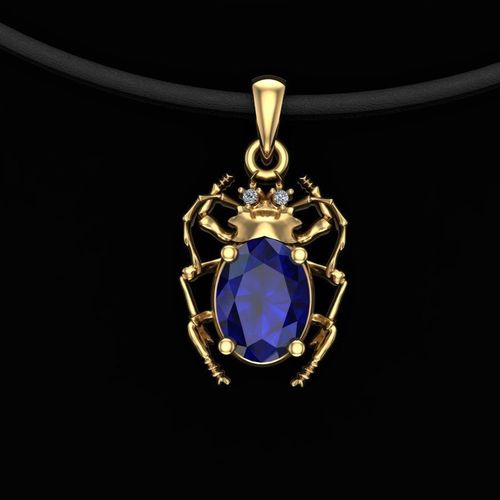 Pendant beetle 3D print model