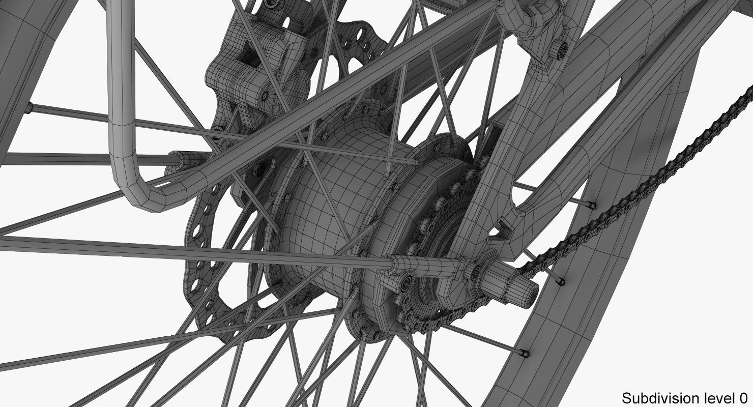 Electric bike 4 3D model_25