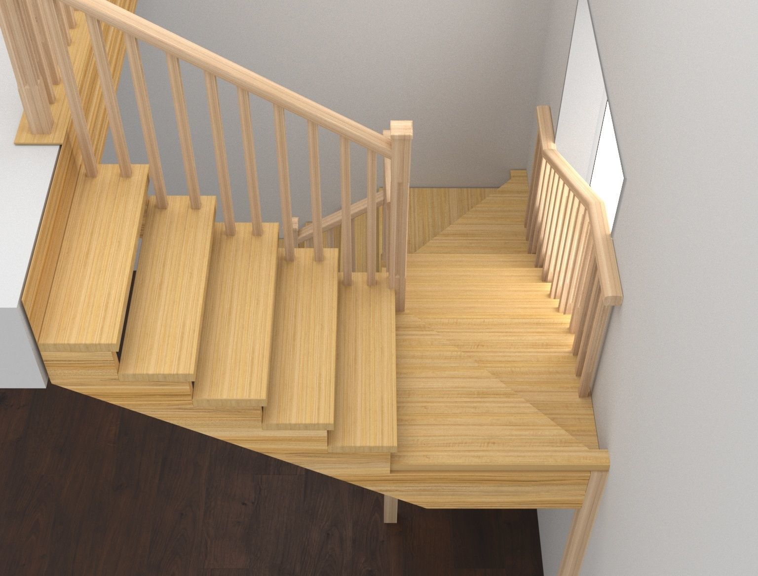 Stairs 3d model 3D model_14