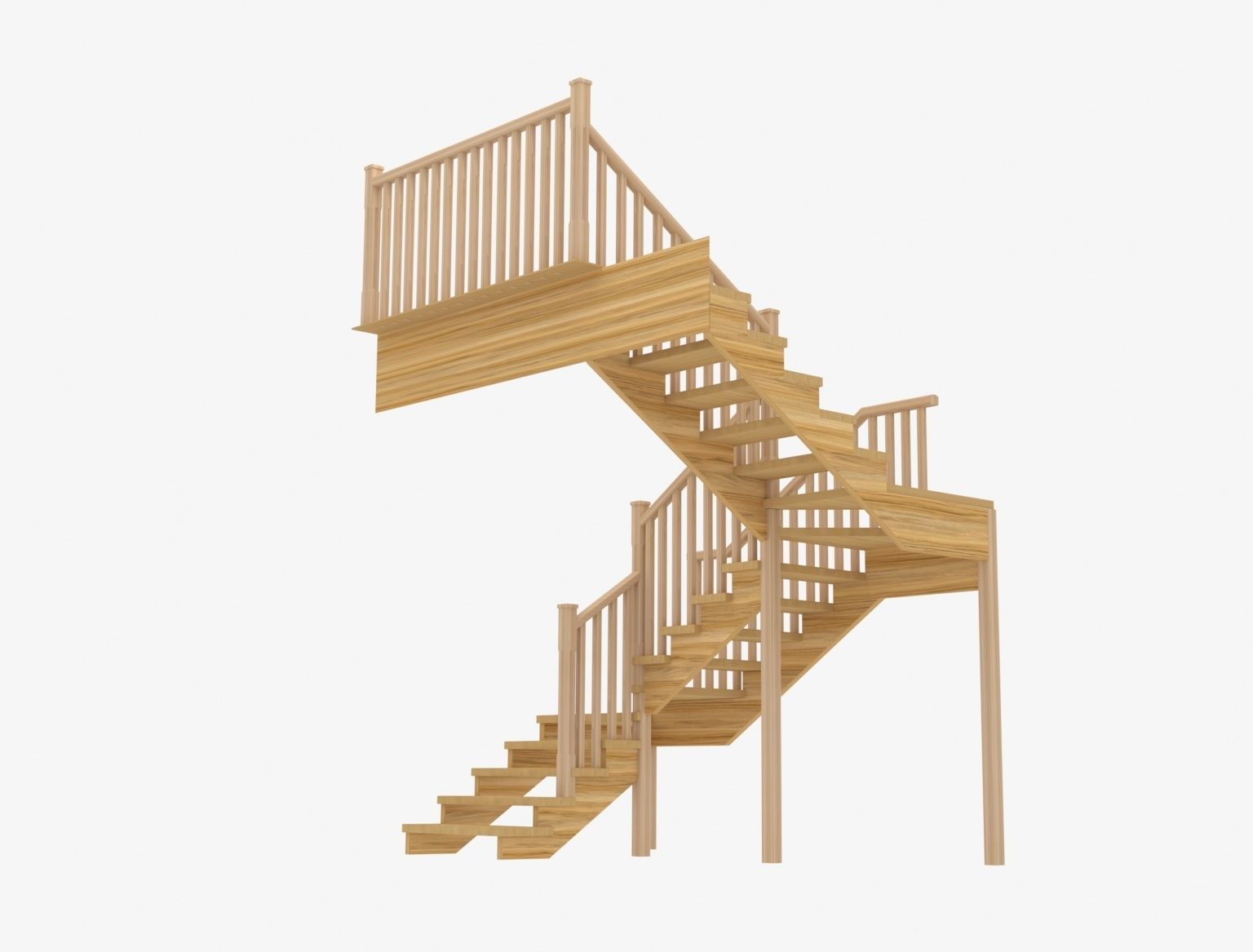 Stairs 3d model 3D model_2