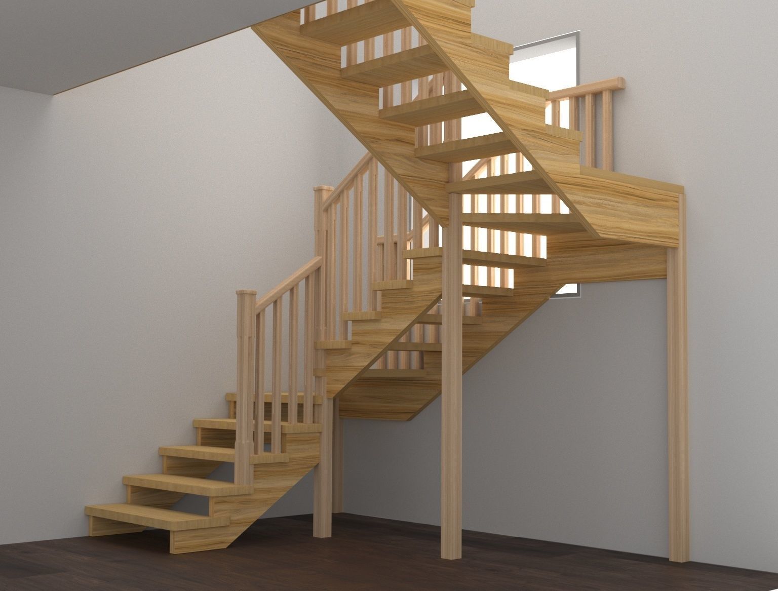 Stairs 3d model 3D model_12