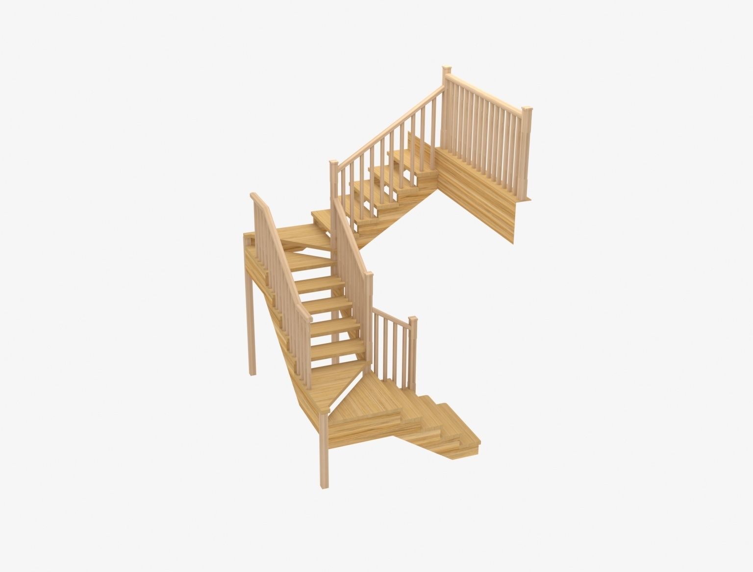 Stairs 3d model 3D model_15