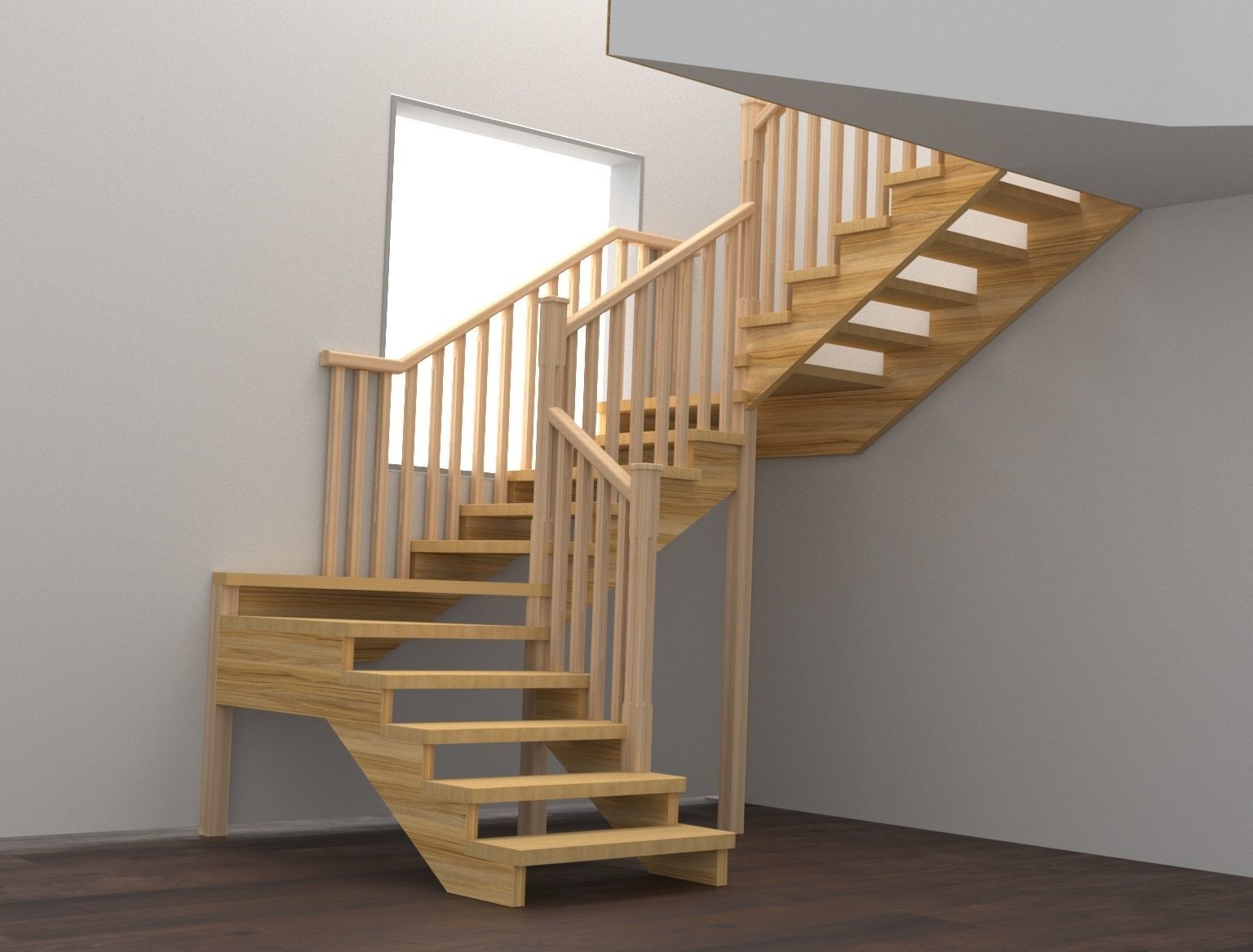 Stairs 3d model 3D model_7