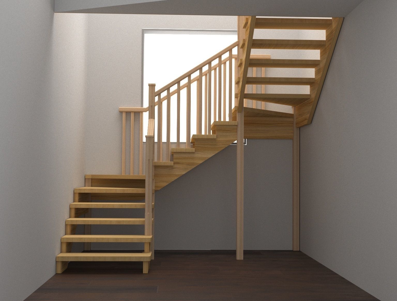 Stairs 3d model 3D model_11