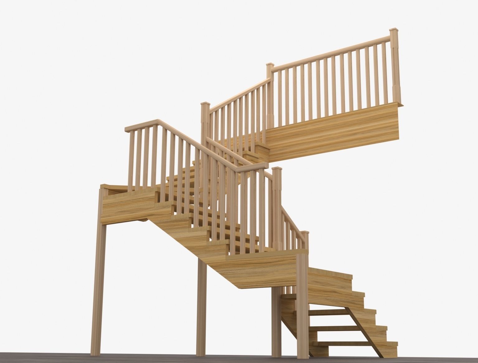 Stairs 3d model 3D model_16