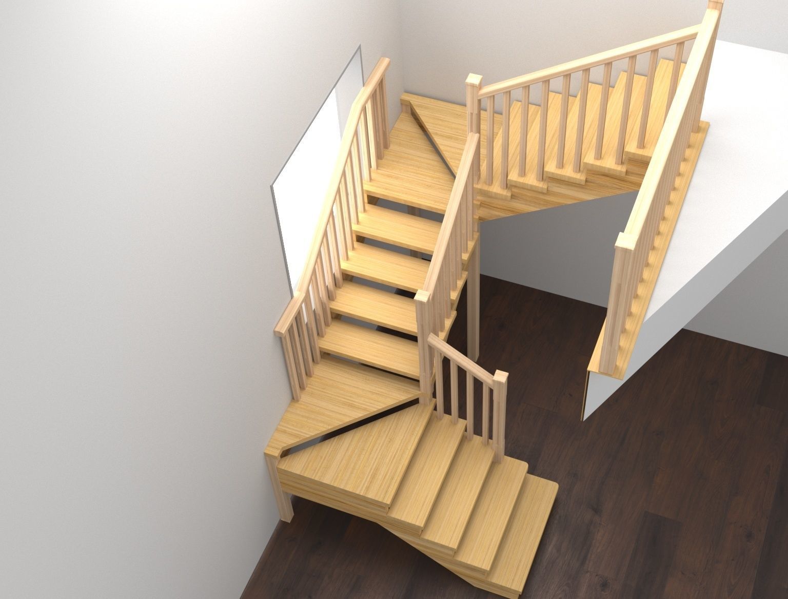 Stairs 3d model 3D model_8
