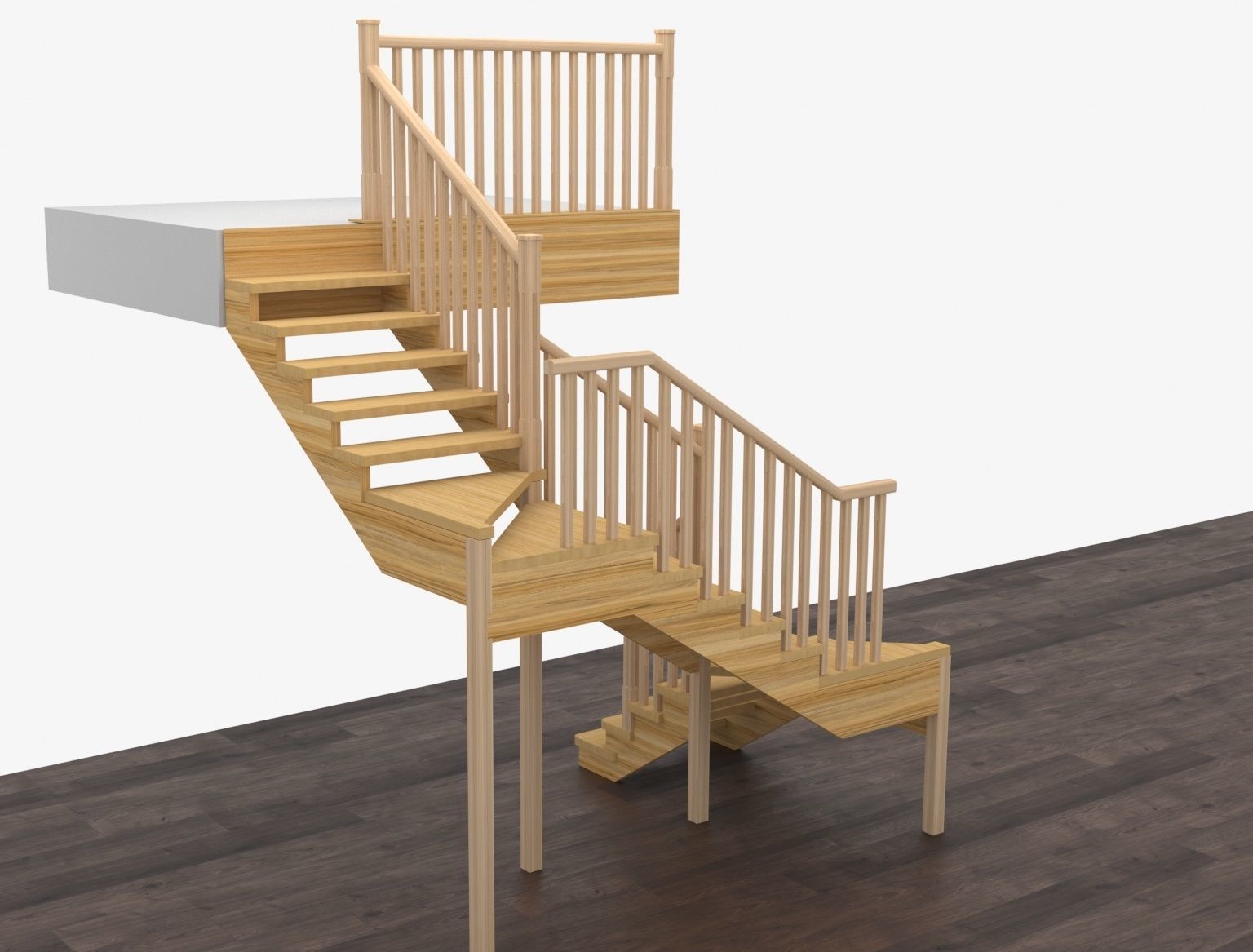 Stairs 3d model 3D model_4