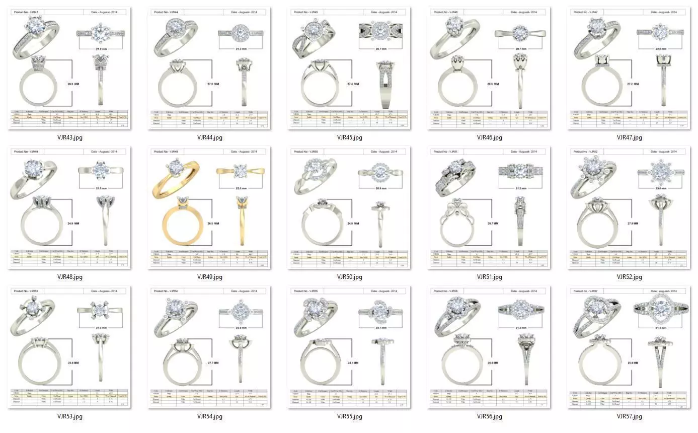 BULK-3DM-With Gems-RING 15 Files-12 3D print model_0