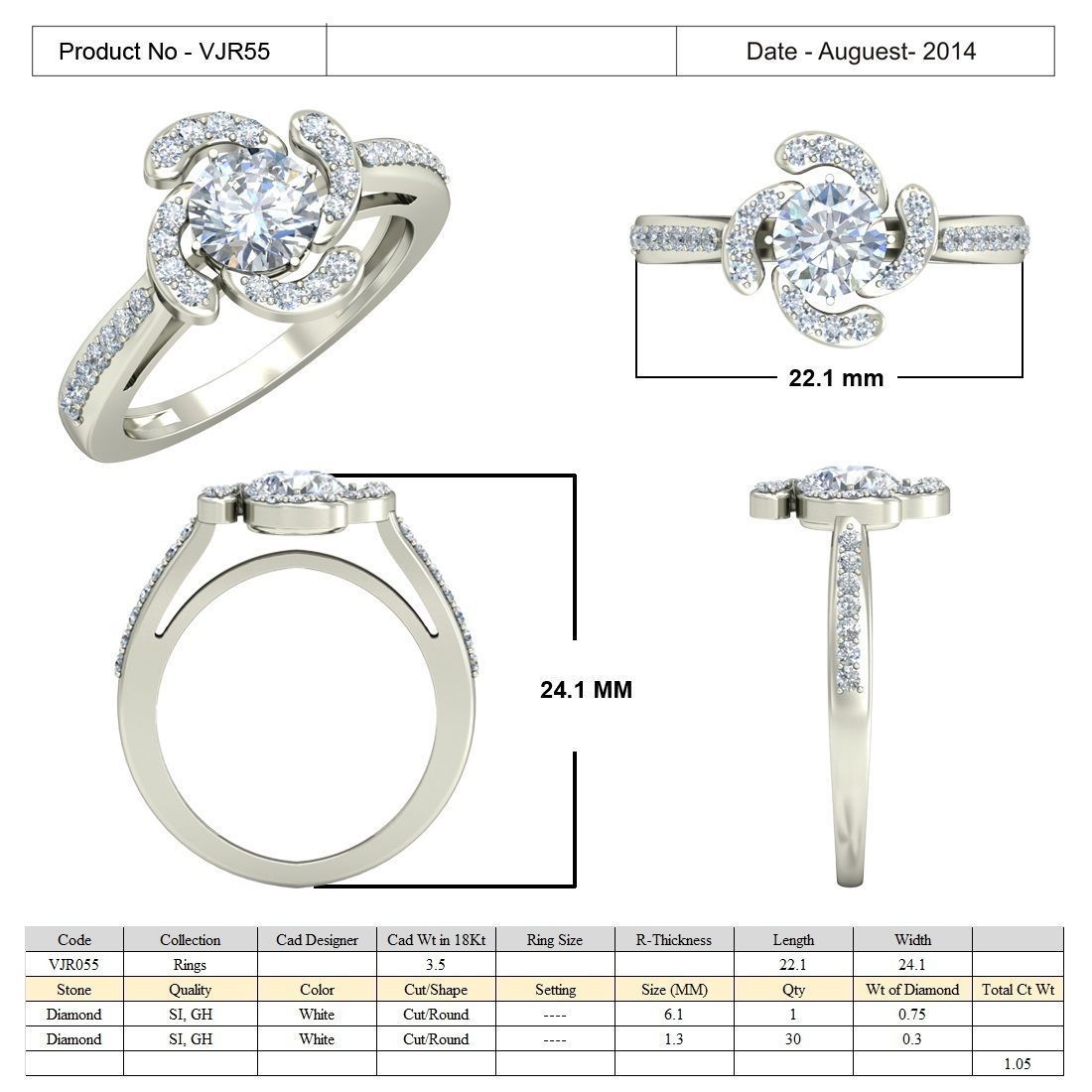 BULK-3DM-With Gems-RING 15 Files-12 3D print model_14