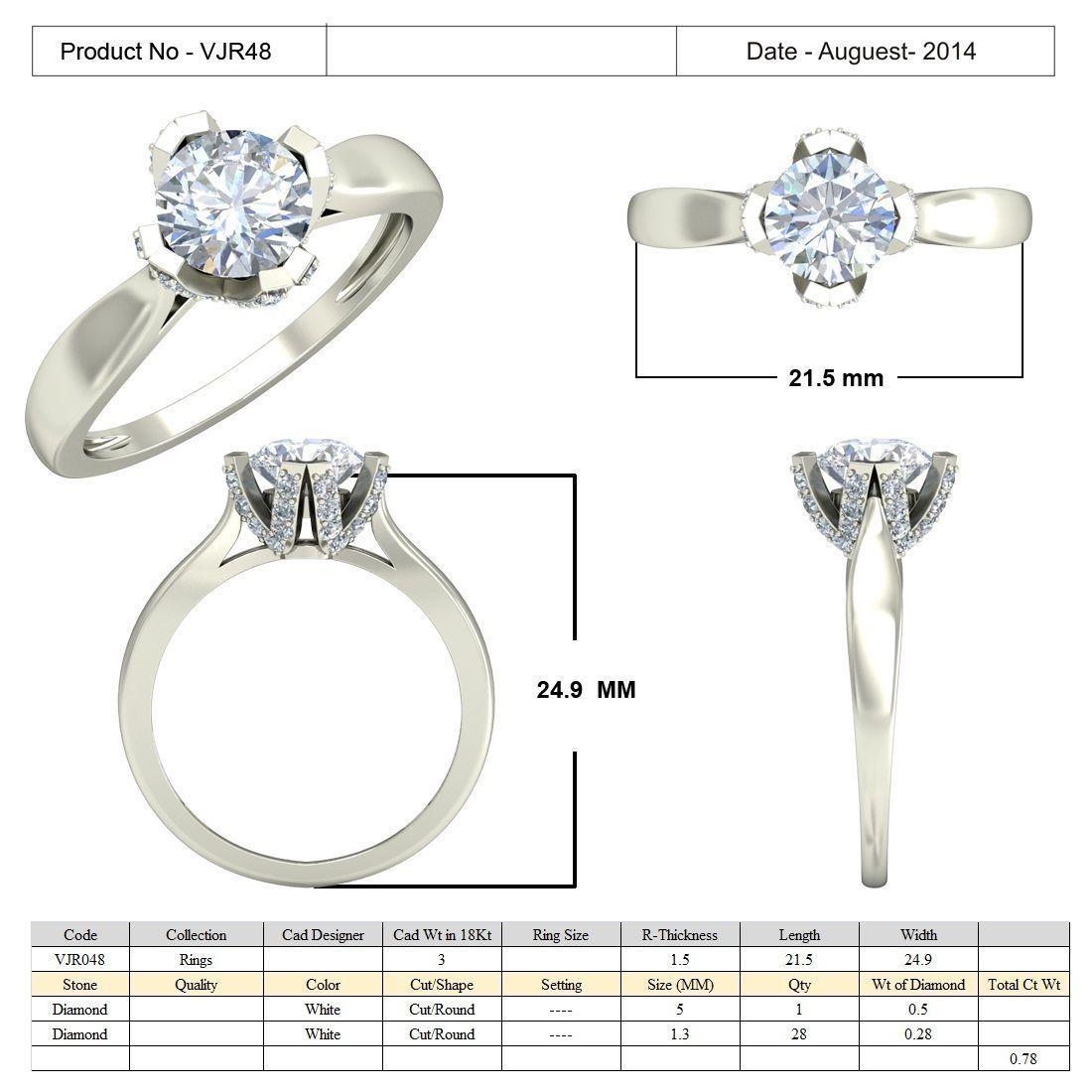 BULK-3DM-With Gems-RING 15 Files-12 3D print model_2