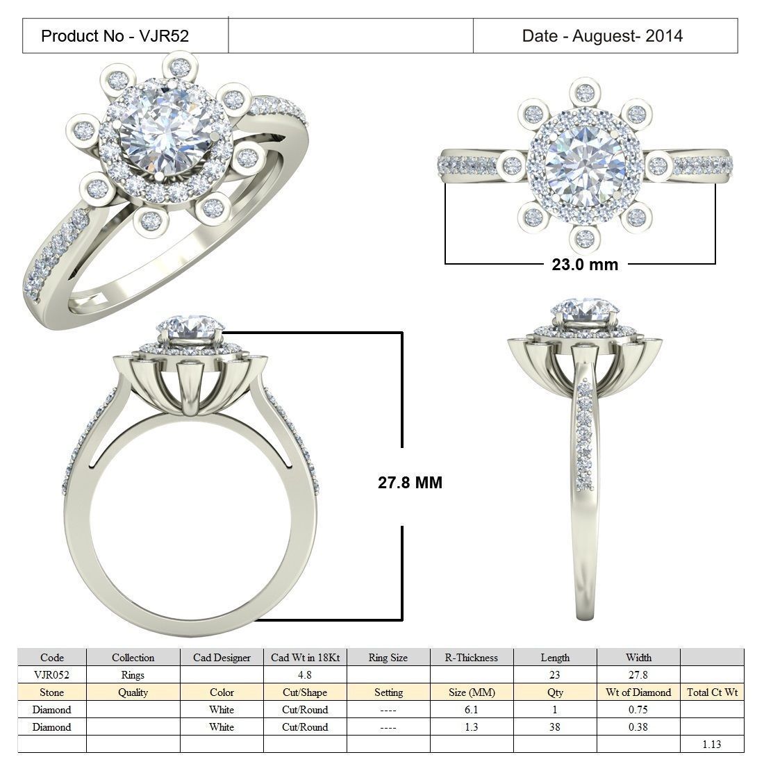 BULK-3DM-With Gems-RING 15 Files-12 3D print model_9