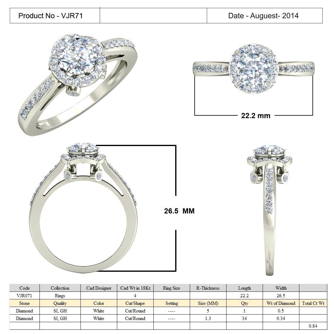 BULK-3DM-With Gems-RING 15 Files-11 3D print model_15