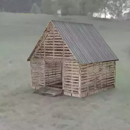 Corncrib in fbx format