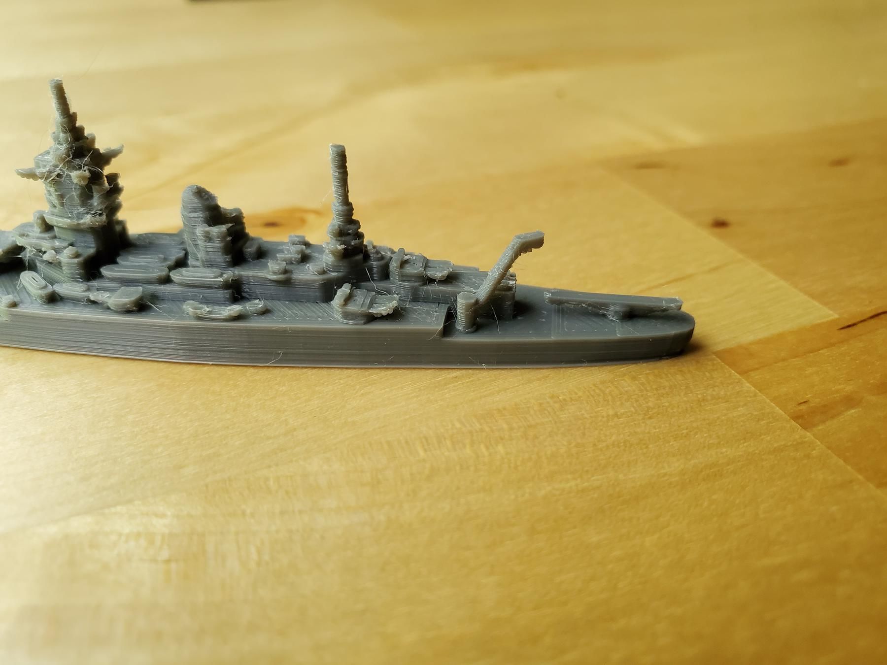 French Dunkerque Class Battleship 3D print model_7