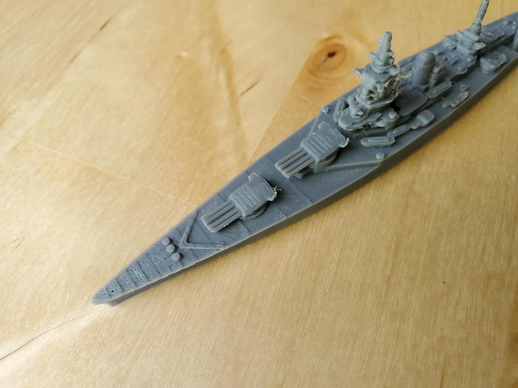 French Dunkerque Class Battleship 3D print model_4