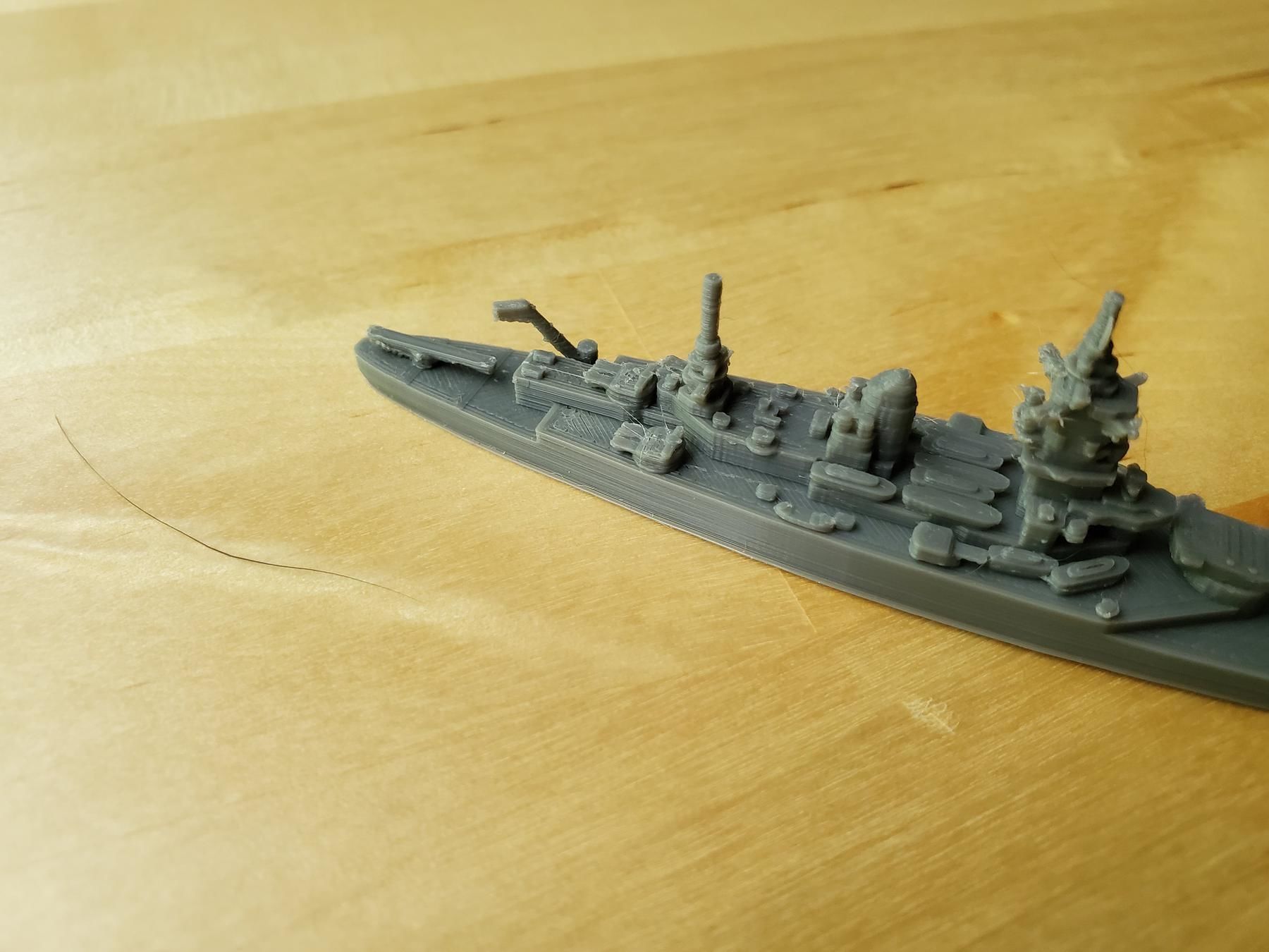 French Dunkerque Class Battleship 3D print model_10