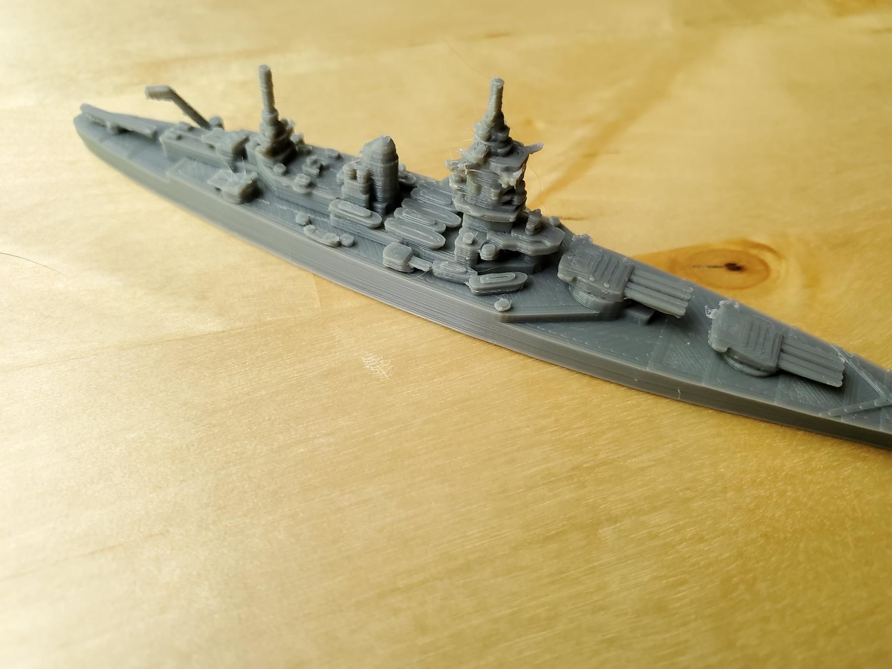 French Dunkerque Class Battleship 3D print model_9