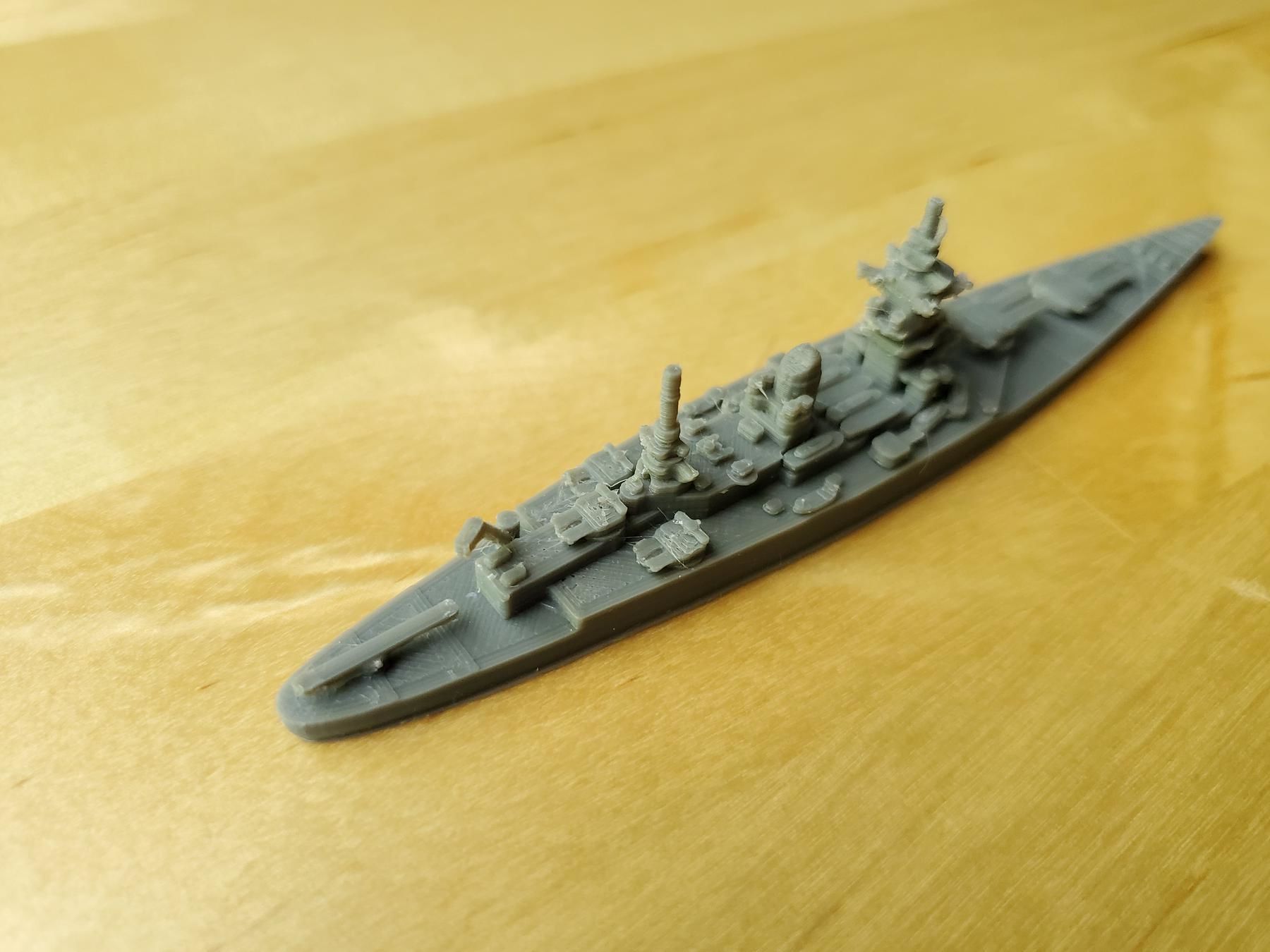 French Dunkerque Class Battleship 3D print model_12