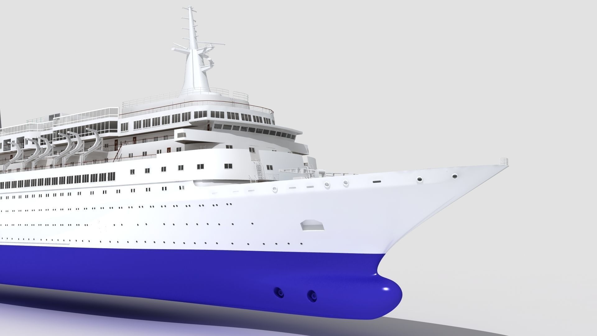 Royal Viking Star Cruise Ship Low-poly 3D model_10