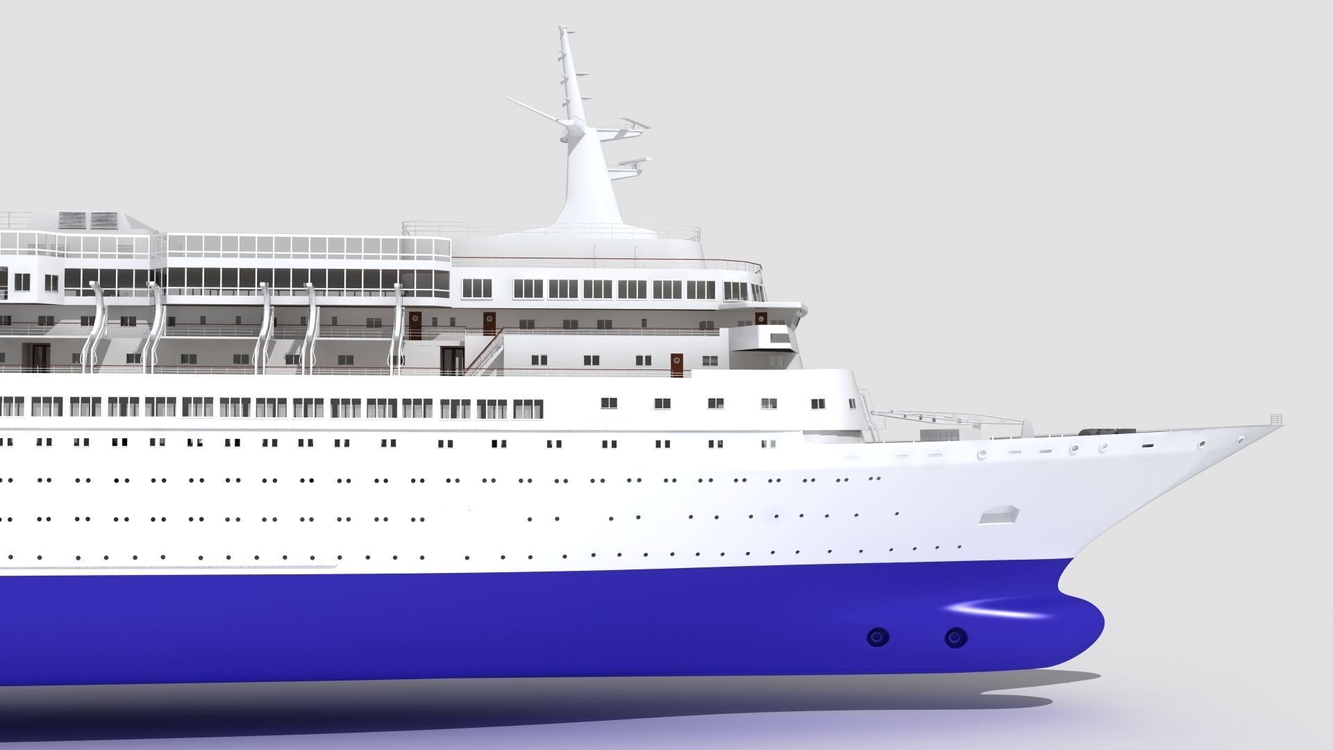 Royal Viking Star Cruise Ship Low-poly 3D model_14