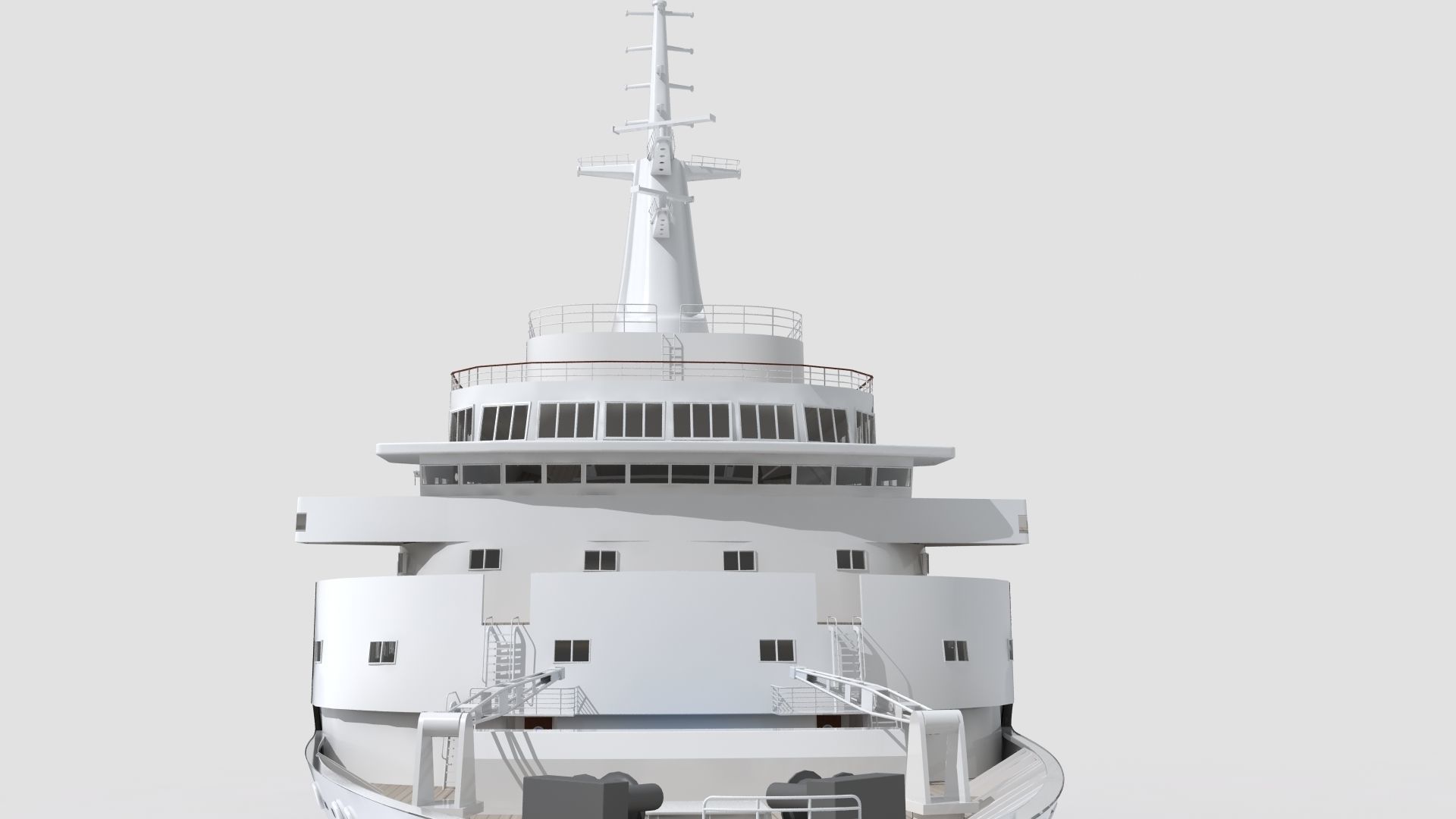 Royal Viking Star Cruise Ship Low-poly 3D model_11