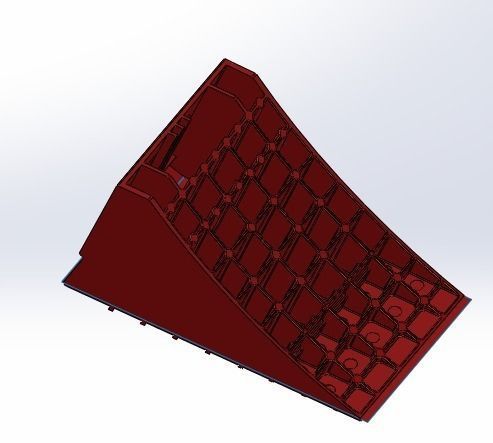 460 Wheel hock Free 3D model
