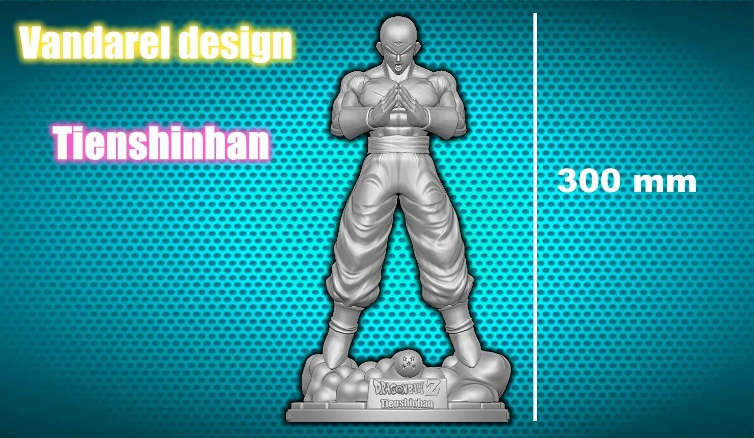 Tien Shinhan 3D Printing Miniature 3D print model 3D print model 3D print model_6