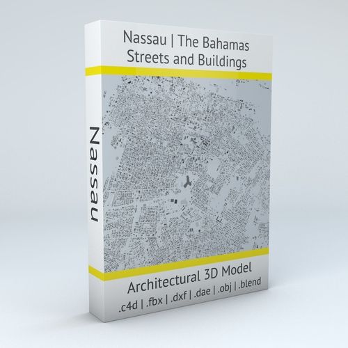 Nassau Streets and Buildings 3D model
