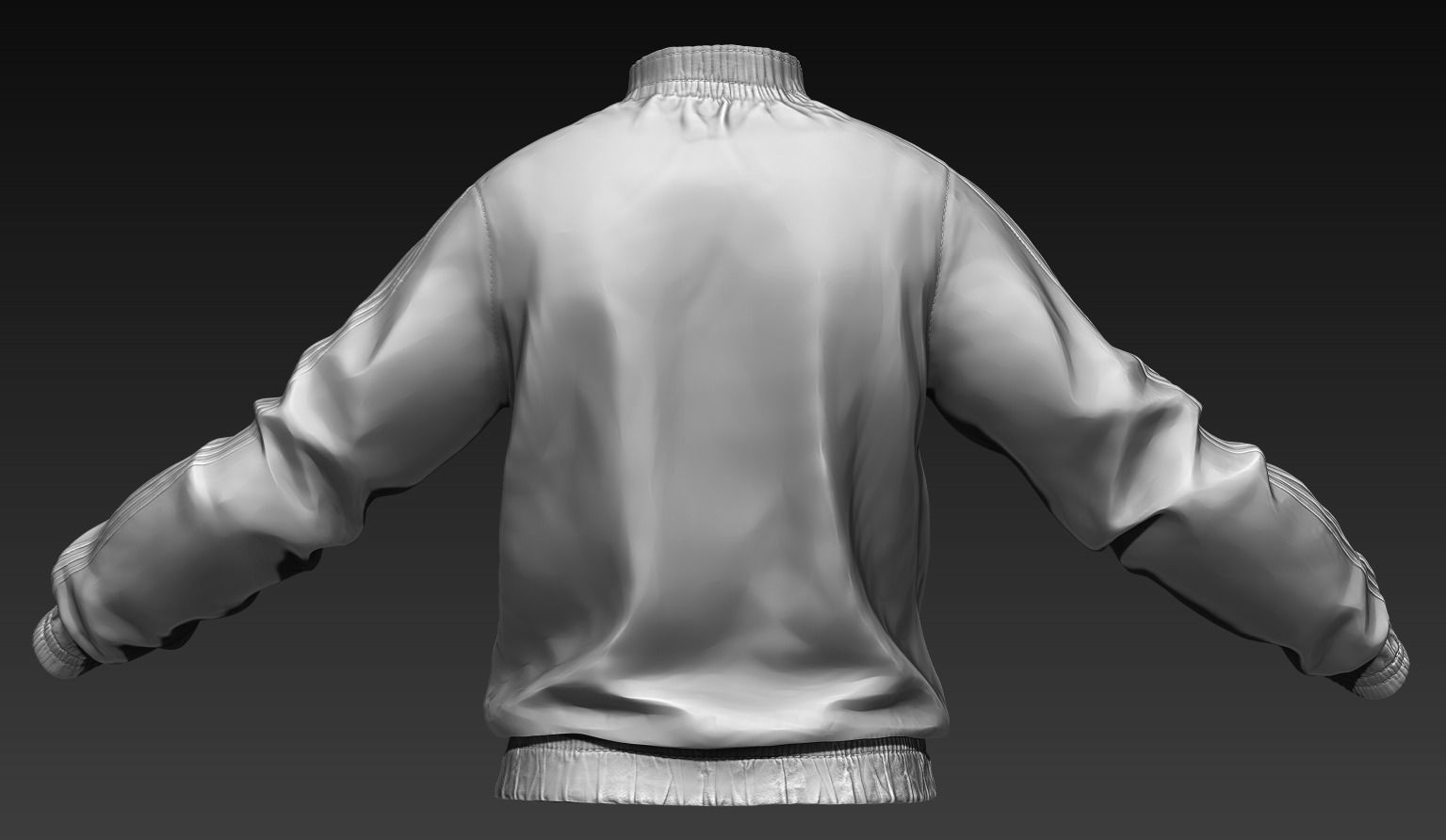 Sports Jacket Zbrush 3D model_4