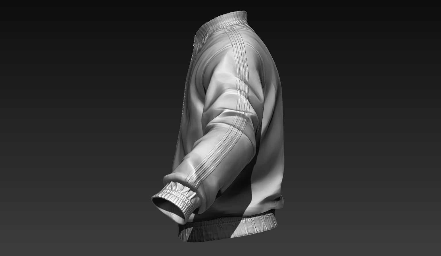 Sports Jacket Zbrush 3D model_2