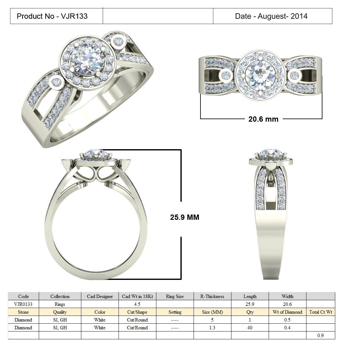 BULK-3DM-With Gems-RING 15 Files-4 3D print model_12