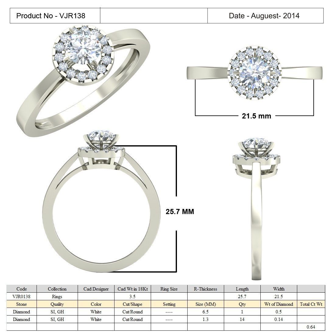 BULK-3DM-With Gems-RING 15 Files-4 3D print model_4