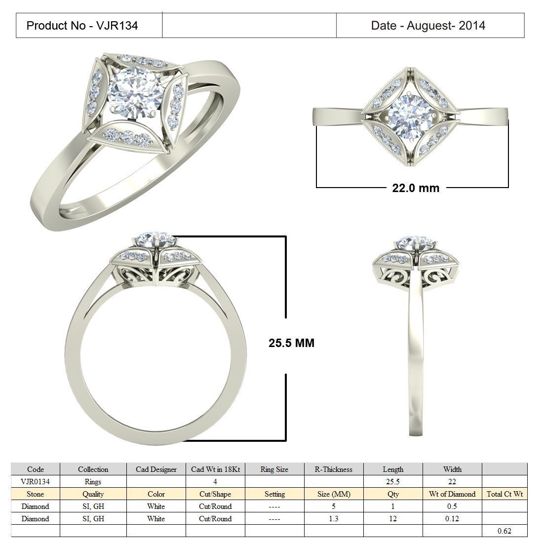 BULK-3DM-With Gems-RING 15 Files-4 3D print model_9