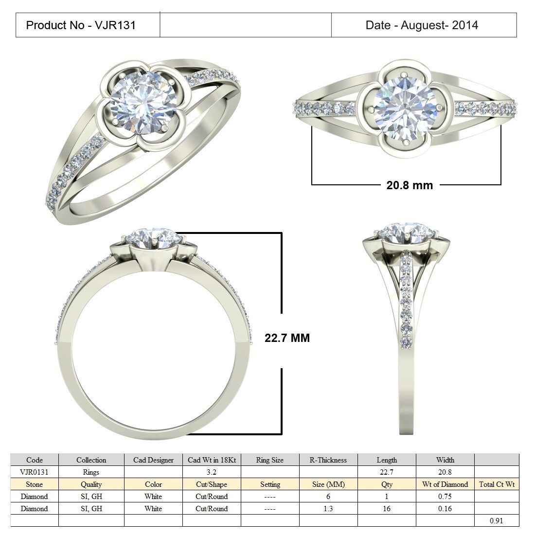 BULK-3DM-With Gems-RING 15 Files-4 3D print model_7