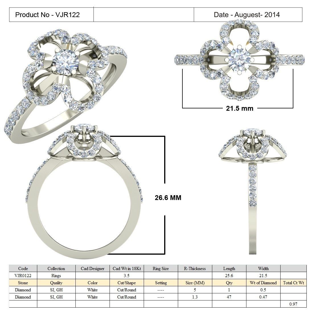 BULK-3DM-With Gems-RING 15 Files-4 3D print model_8