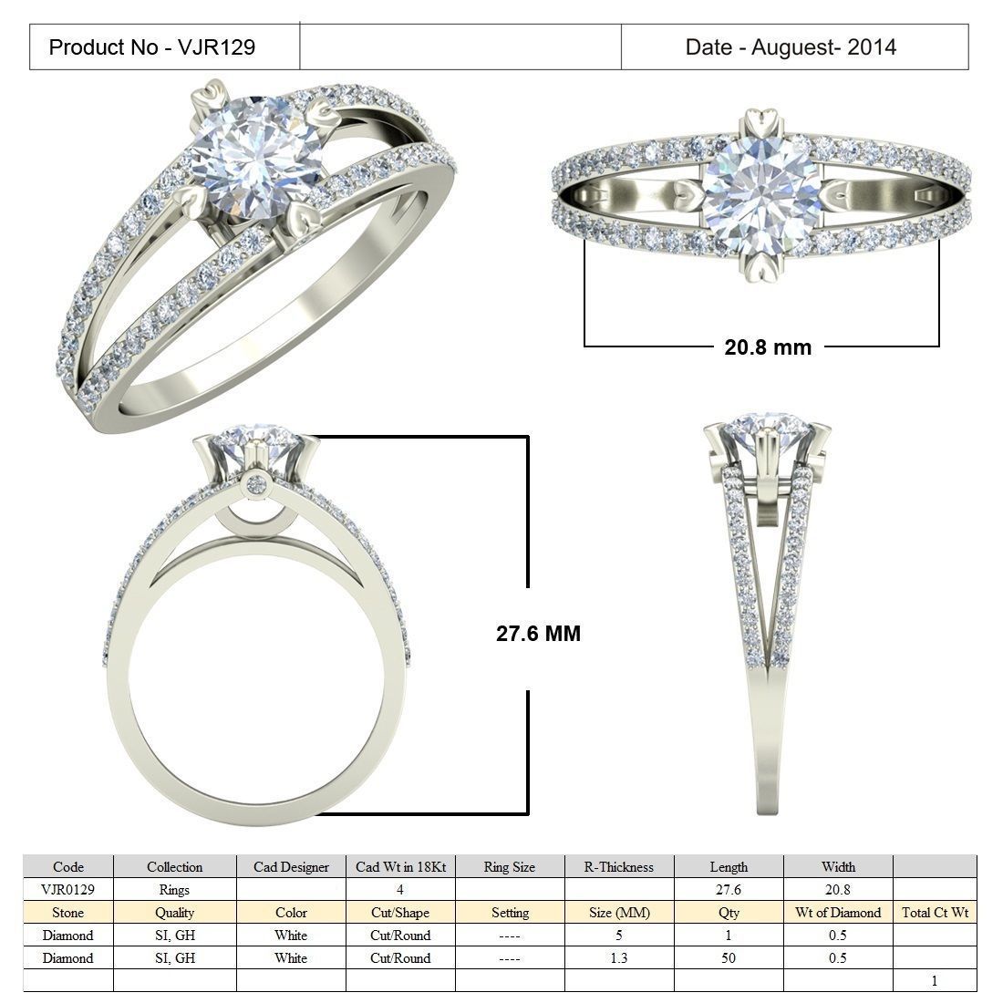 BULK-3DM-With Gems-RING 15 Files-4 3D print model_3