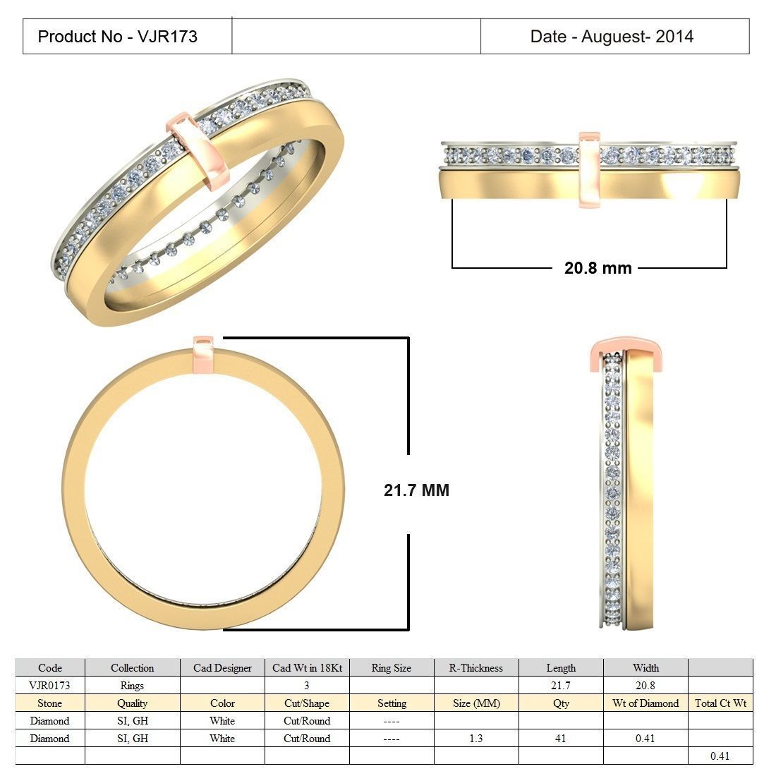 BULK-3DM-With Gems-RING 15 Files-16 3D print model_2