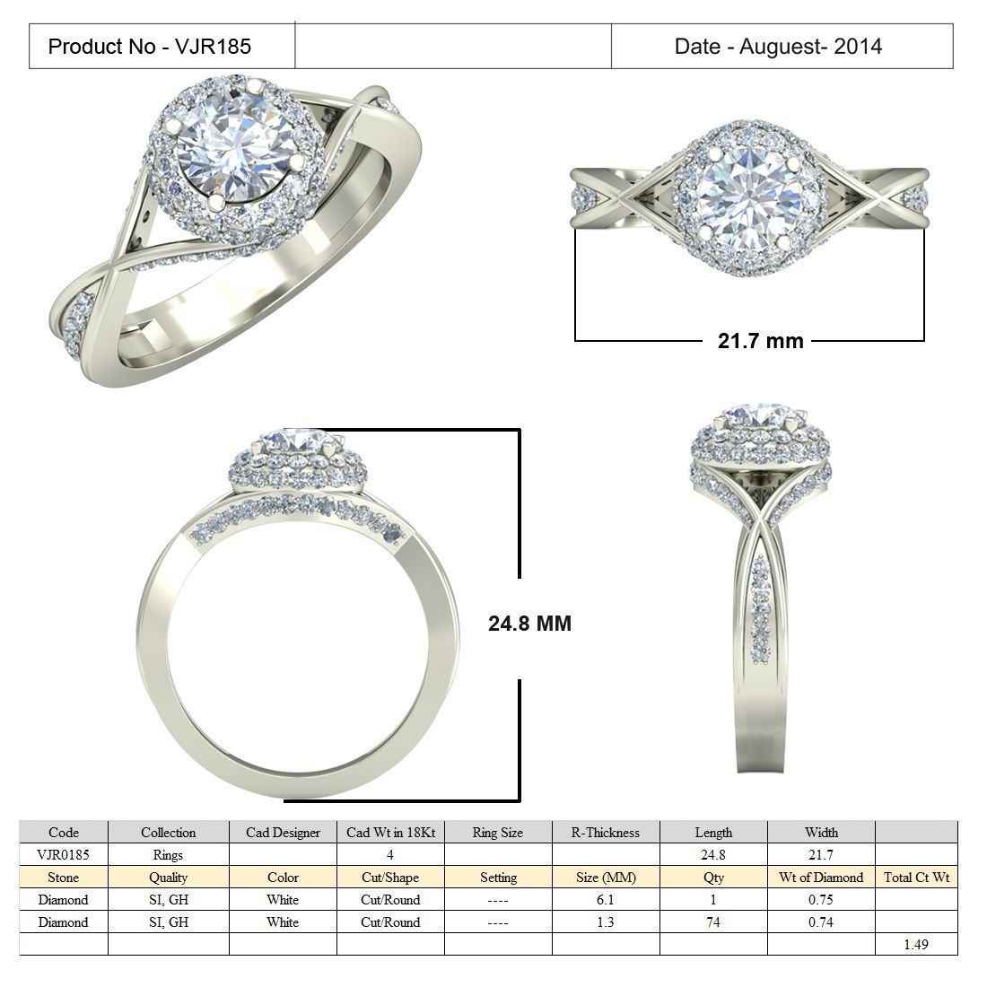 BULK-3DM-With Gems-RING 15 Files-16 3D print model_4