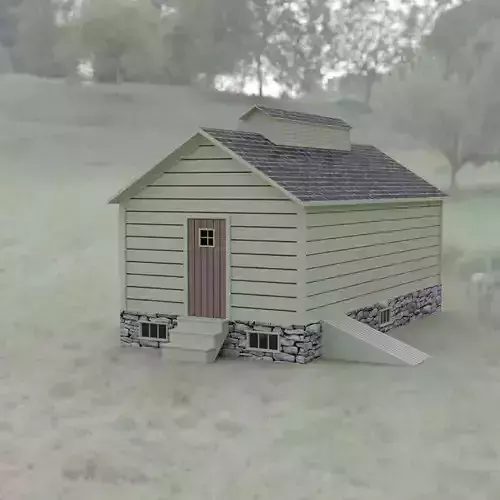 Ice House in fbx format Low-poly 3D model