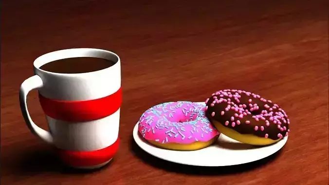 Donut and a mug
